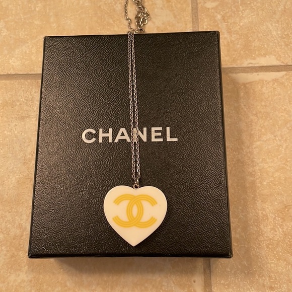 Chanel Heart   earrings, set Necklace Pendant Silve - Picture 4 of 4